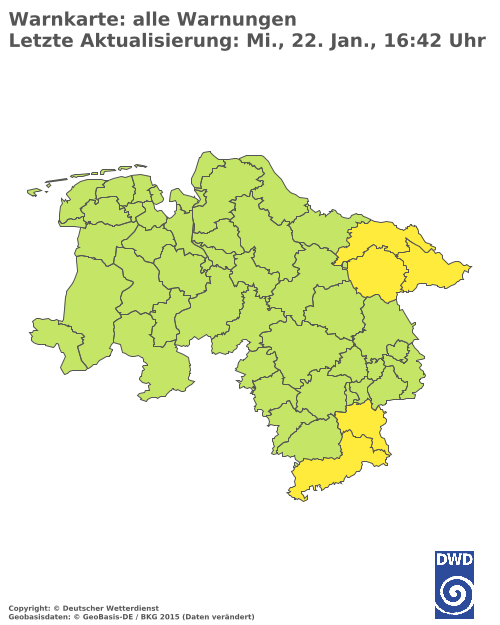 Aktuelle Wetterwarnungen für  Northeim